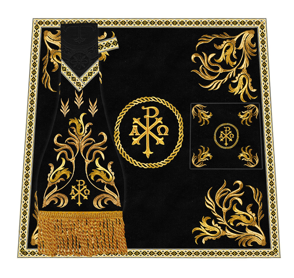 Mass set Vestment with Embroidered Motif