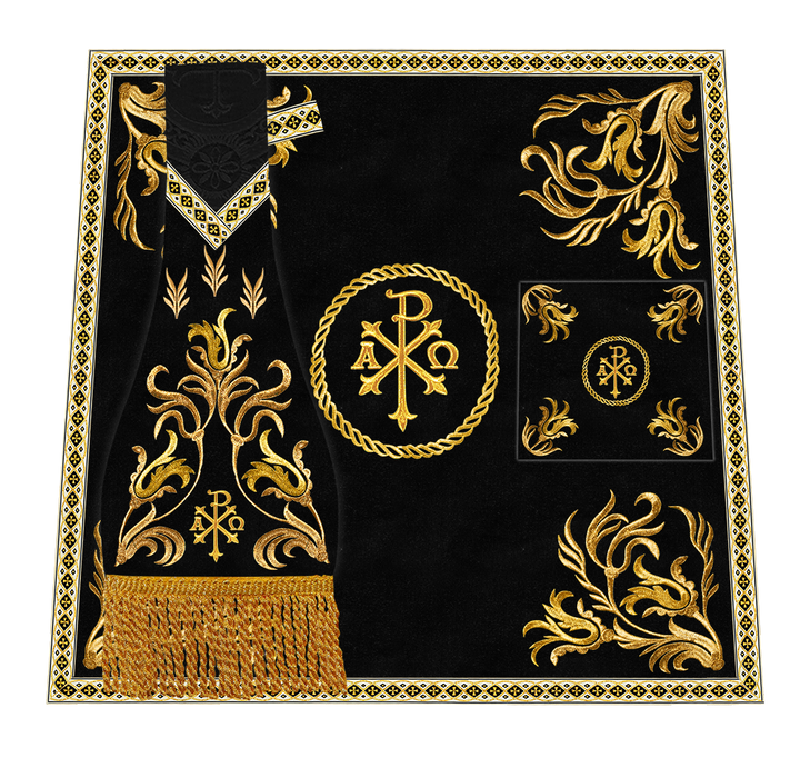 Mass set Vestment with Embroidered Motif