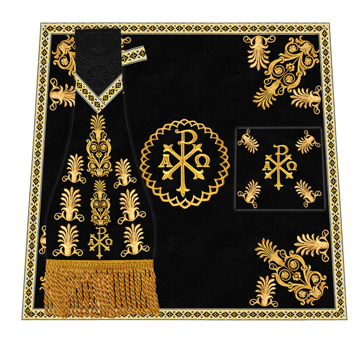 Borromean Chasuble Vestment With Detailed Braids and Trims