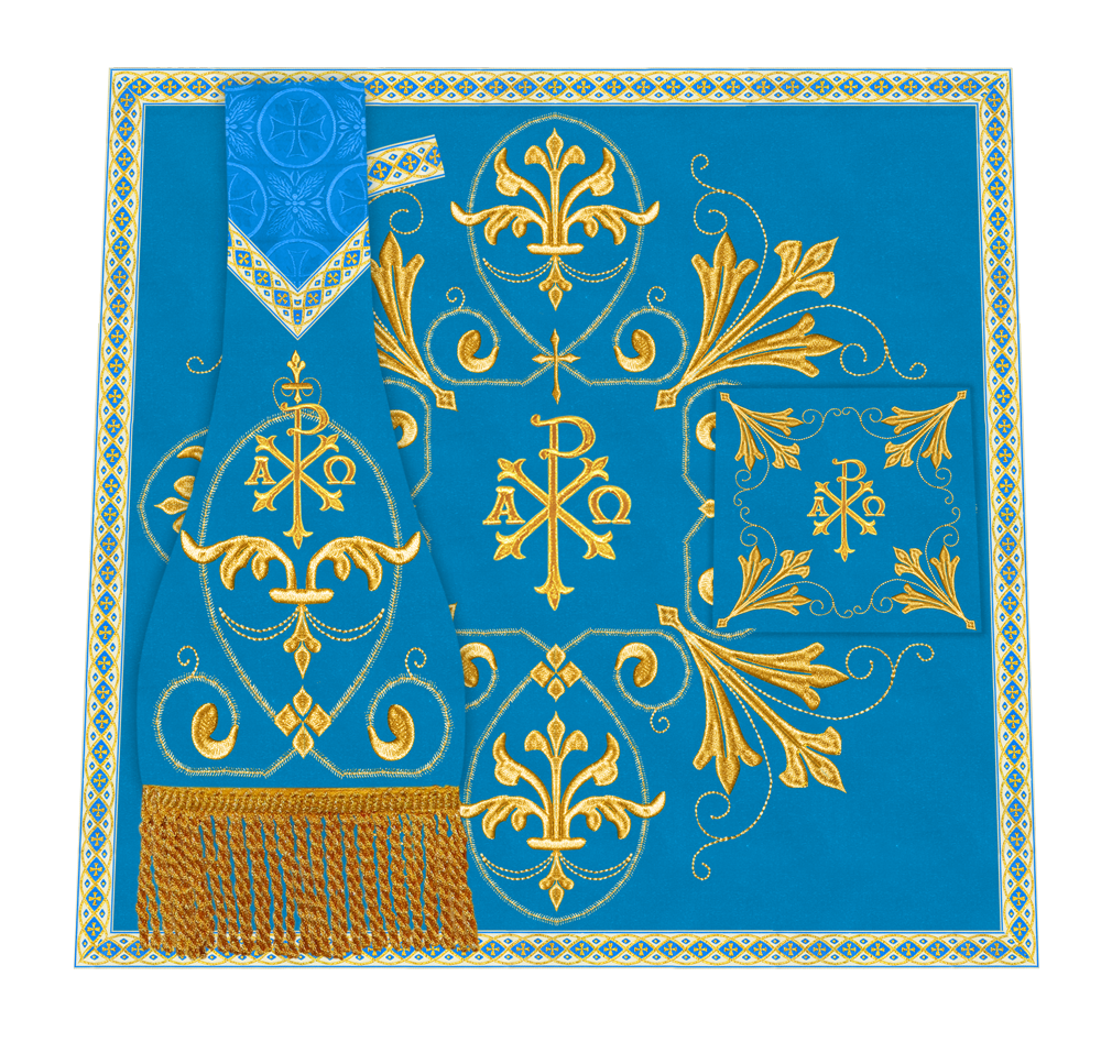 Embroidered Altar mass Set with motif and Trims