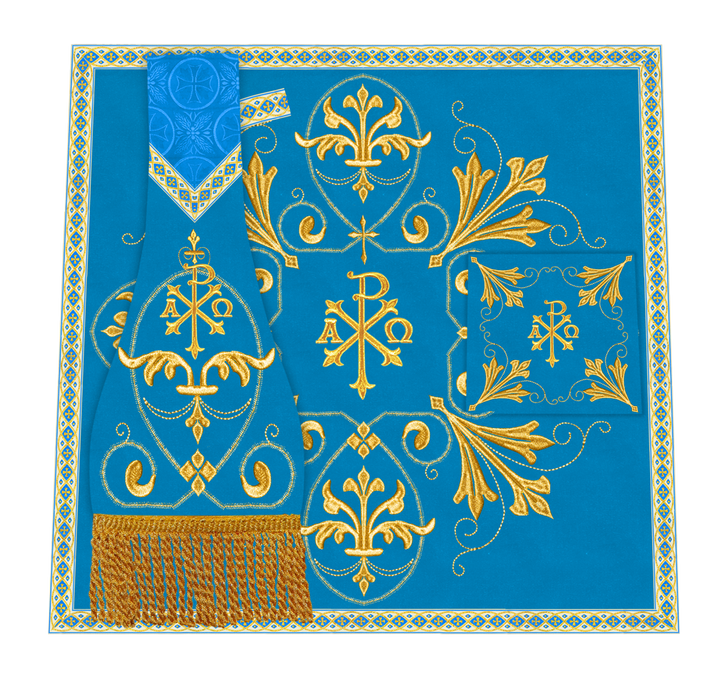 Embroidered Altar mass Set with motif and Trims