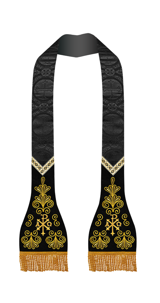 Roman Stole with Spiritual embroidery