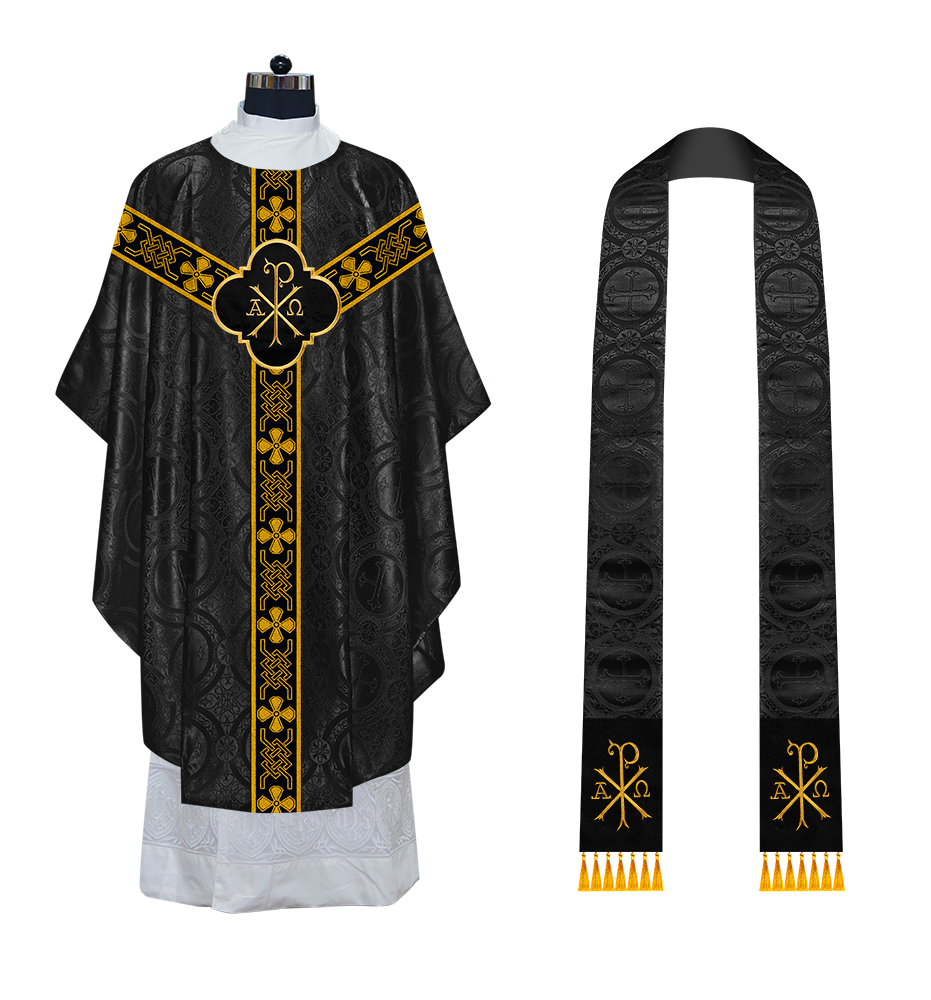 Gothic Chasuble with Motif and Trims