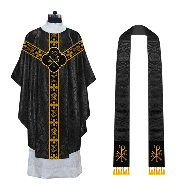 Gothic Chasuble with Motif and Trims