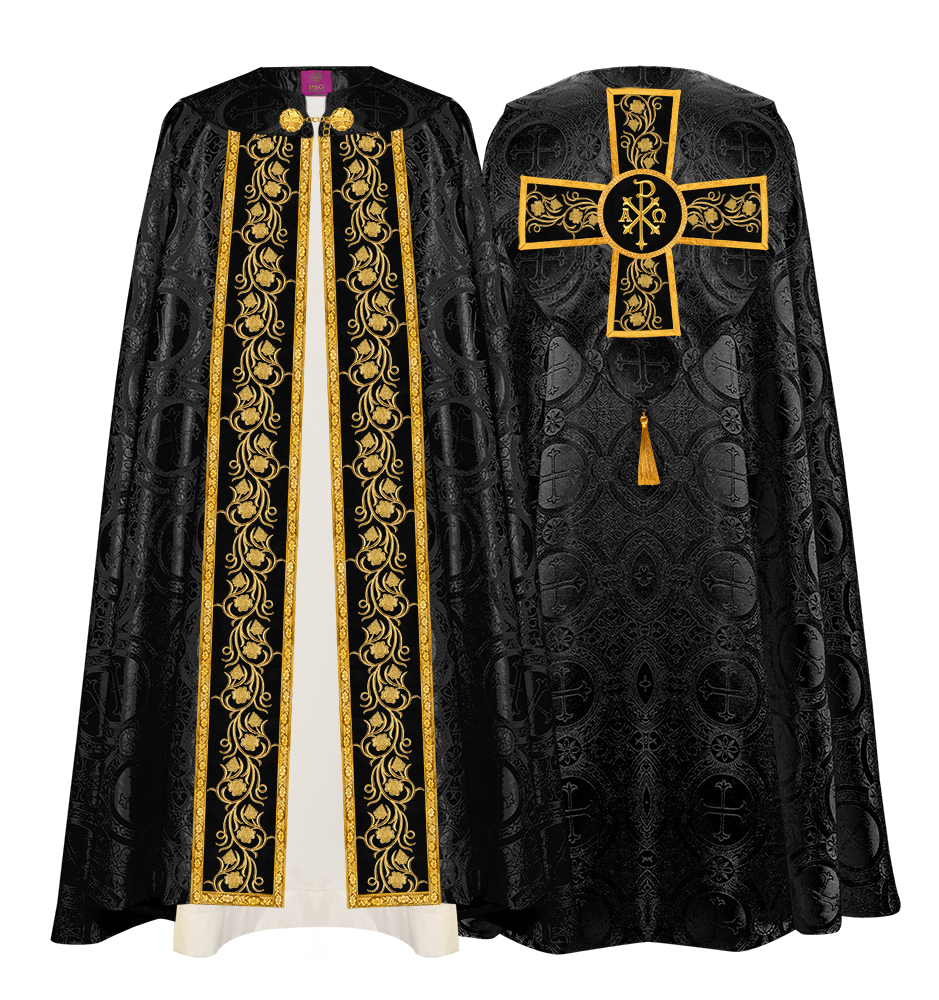 Gothic Cope Vestment with Ornate Embroidery