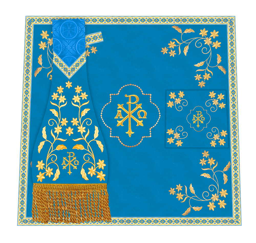 Catholic Altar Mass Set with Embroidered Motif