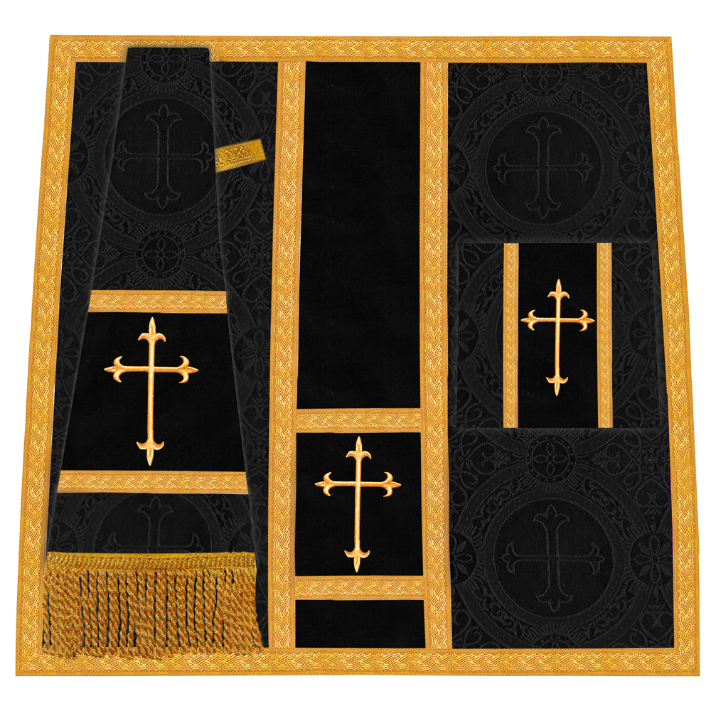 Gothic chasuble Vestment with Floral Design