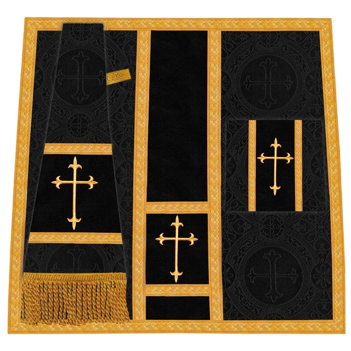 Gothic Chasuble vestment with Golden Lace