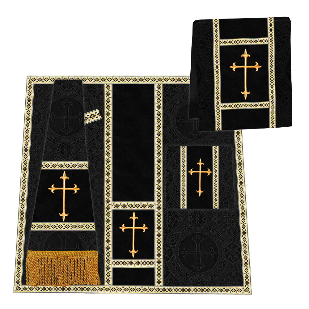 Gothic Chasuble with Spiritual Motif and Trims