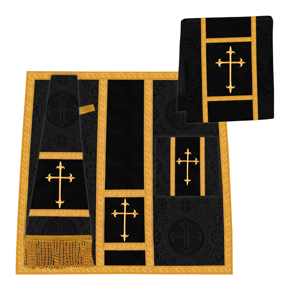 Golden Embroidery Gothic Chasuble Vestment