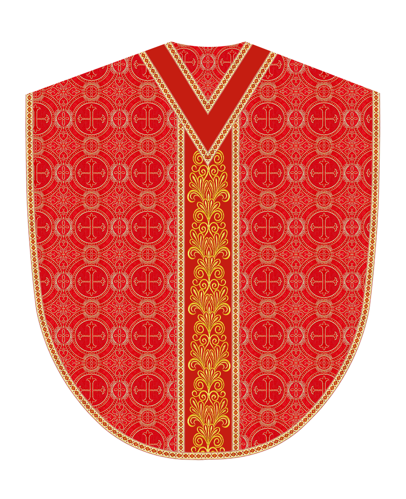 Spiritual Borromean Chasuble With Y Type Orphrey and Trims