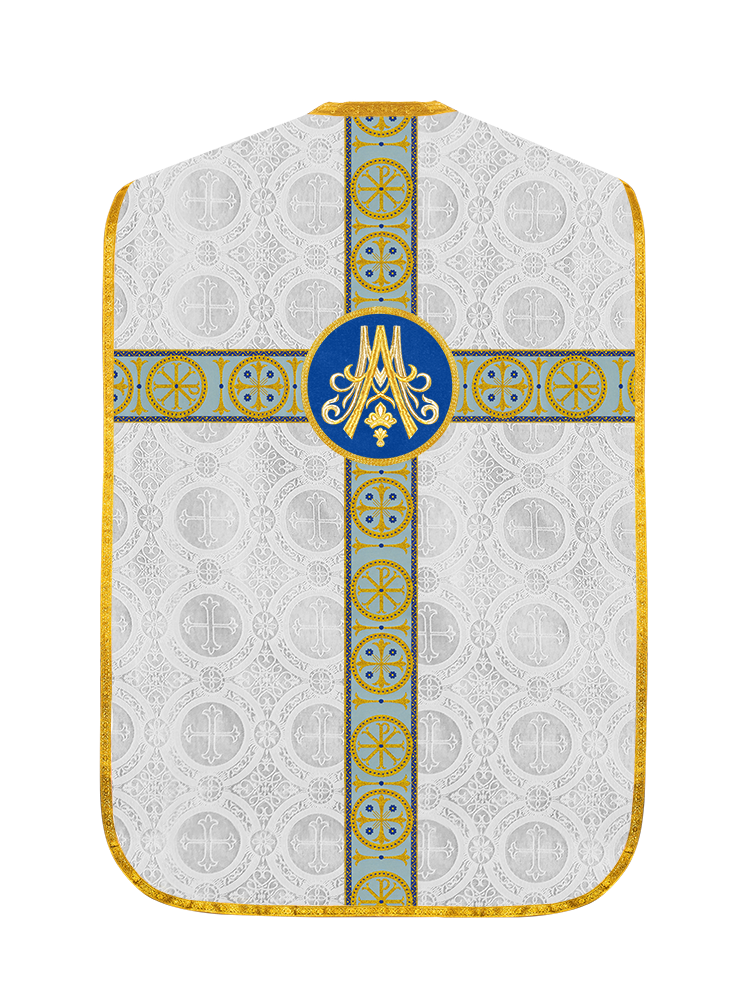 Marian Roman Chasuble with Ornate Orphrey