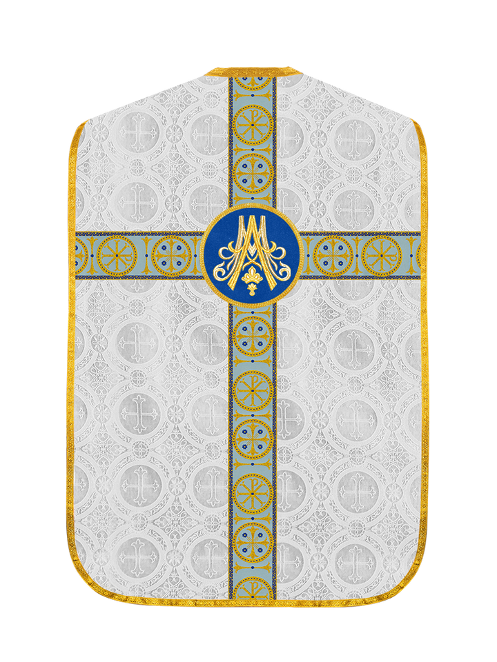 Marian Roman Chasuble with Ornate Orphrey