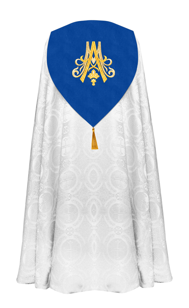 Marian Gothic Cope Vestment with Trims