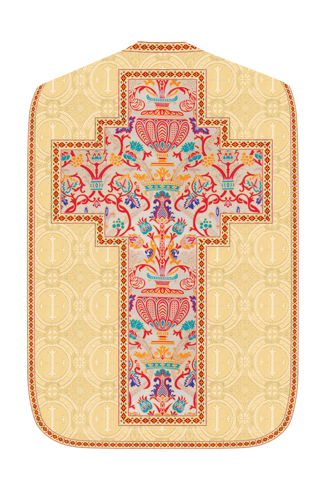 Coronation Tapestry Roman Chasuble with Braided Trims