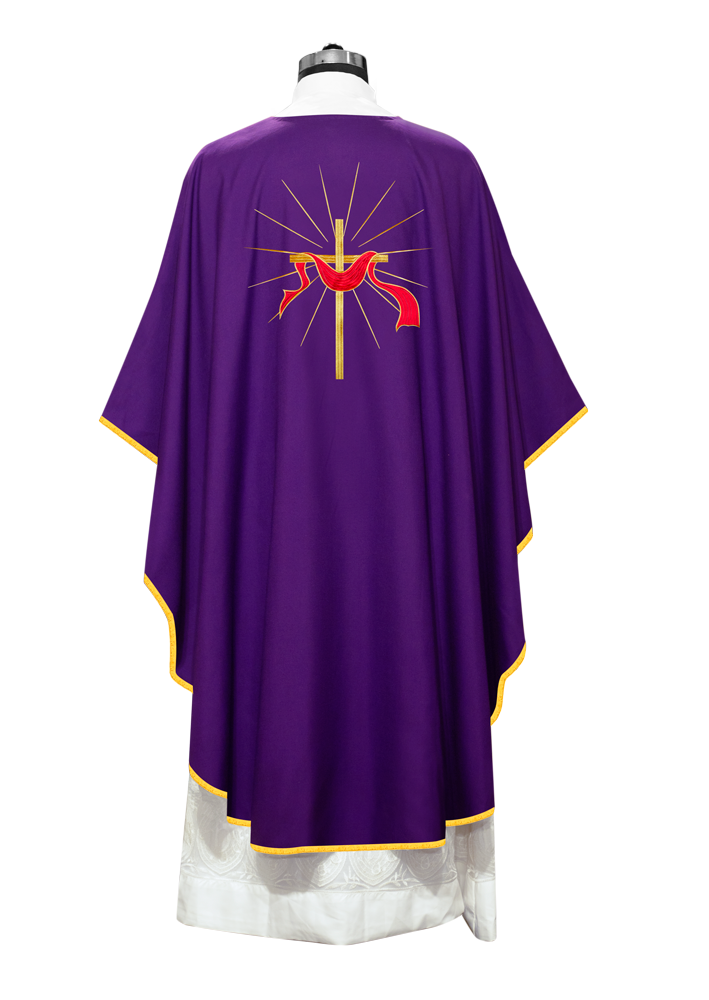 Lenten Chasuble with Cross Design