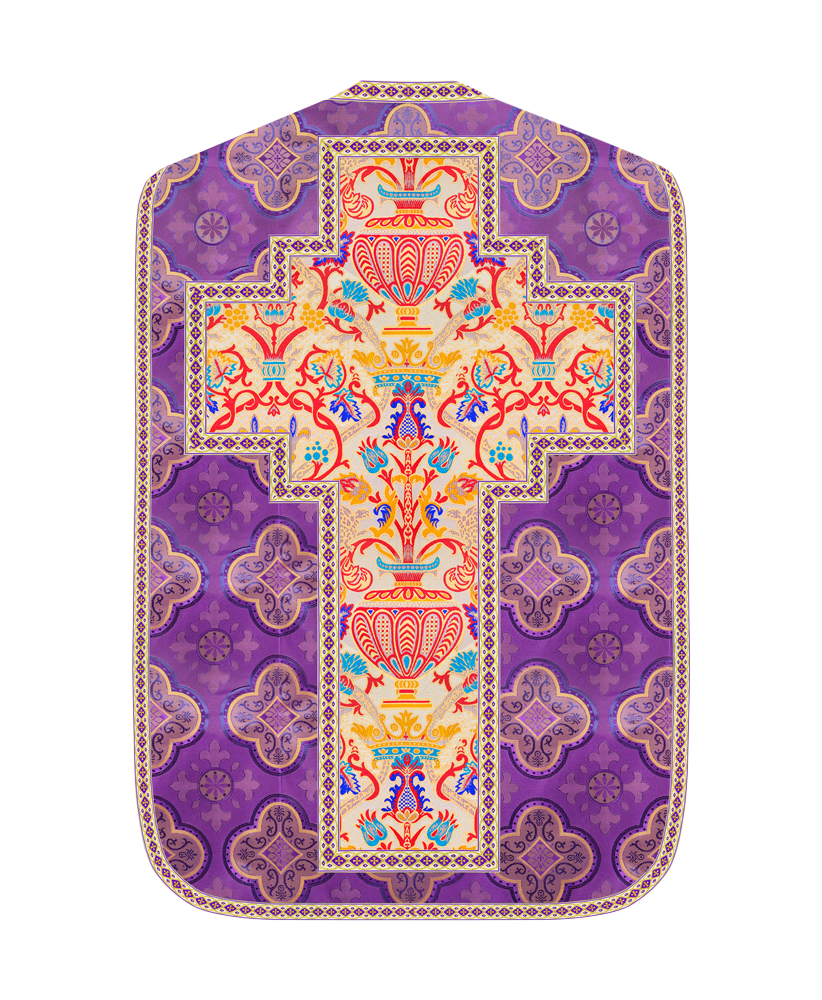 Coronation Tapestry Roman Chasuble with Braided Trims
