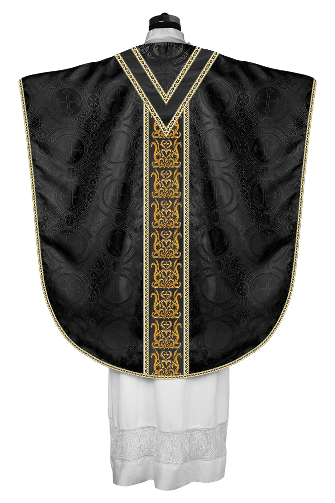 Borromean Chasuble Vestment Enhanced With  Motifs and Trims