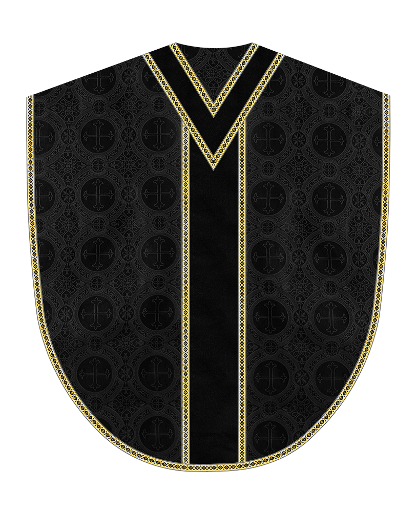 Borromean Chasuble Vestment Adorned With Woven Braids