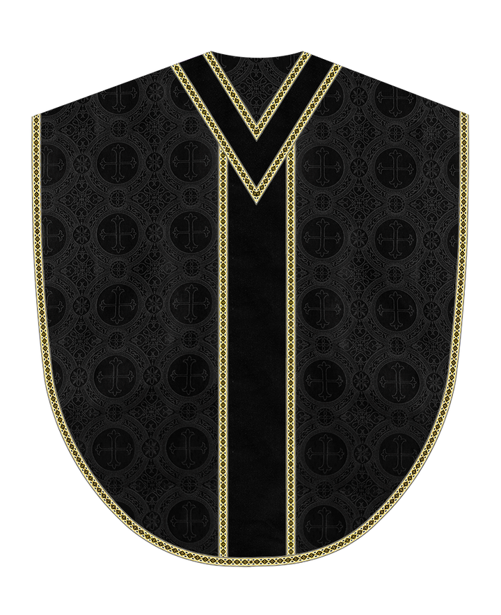 Borromean Chasuble Vestment Adorned With Woven Braids