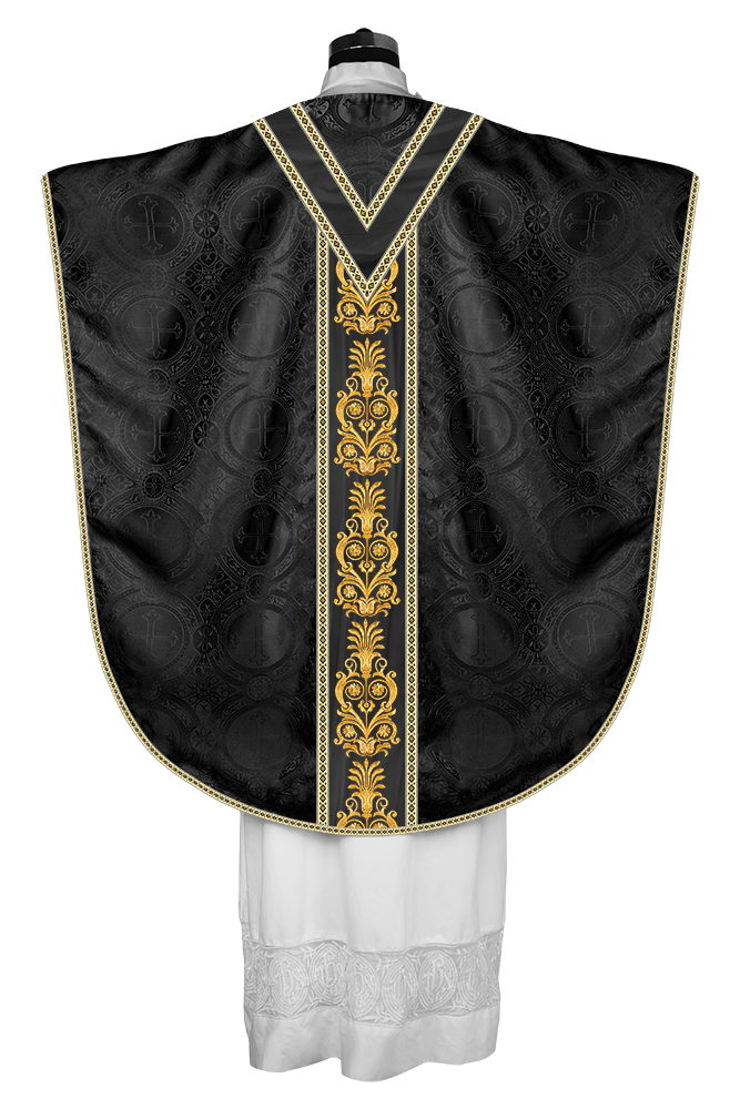 Borromean Chasuble Vestment With Detailed Braids and Trims