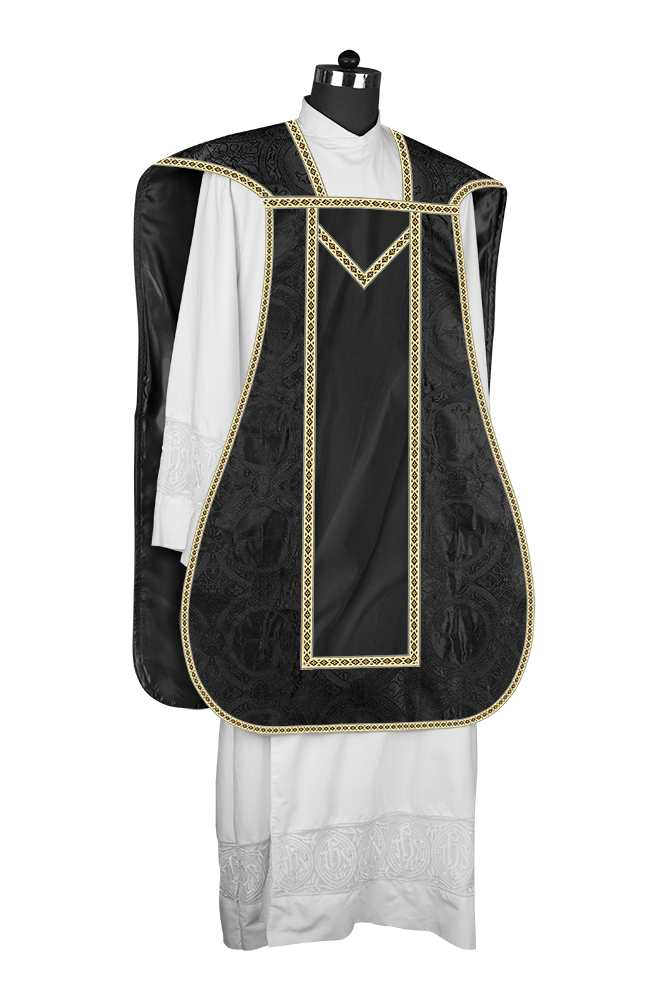 Roman chasuble with Motif and Trims