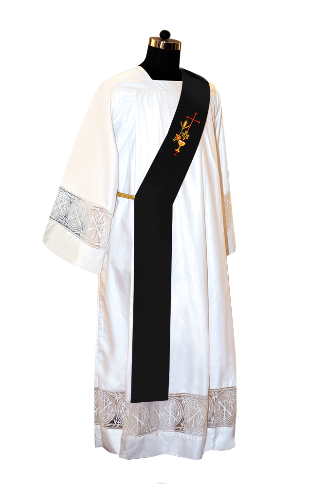 Emmer with IHS Embroidered Deacon Stole