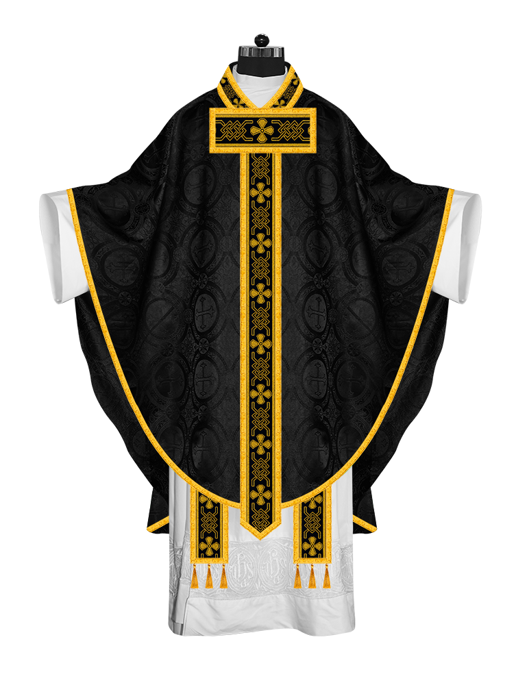Gothic Chasuble Enhanced with Braided Trims