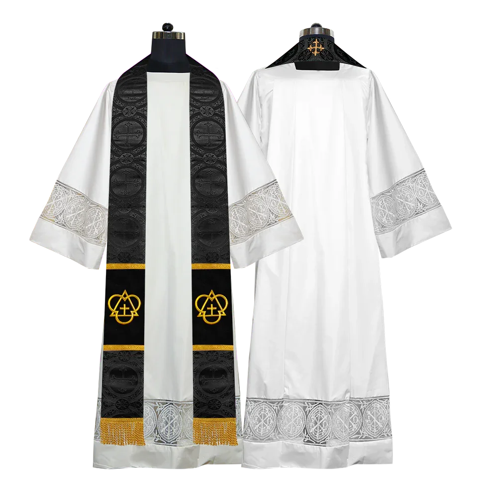 Trinity Motif Embroidered Priest Stole – PSG VESTMENTS trinity-motif-embroidered-priest-stole-psg-vestments