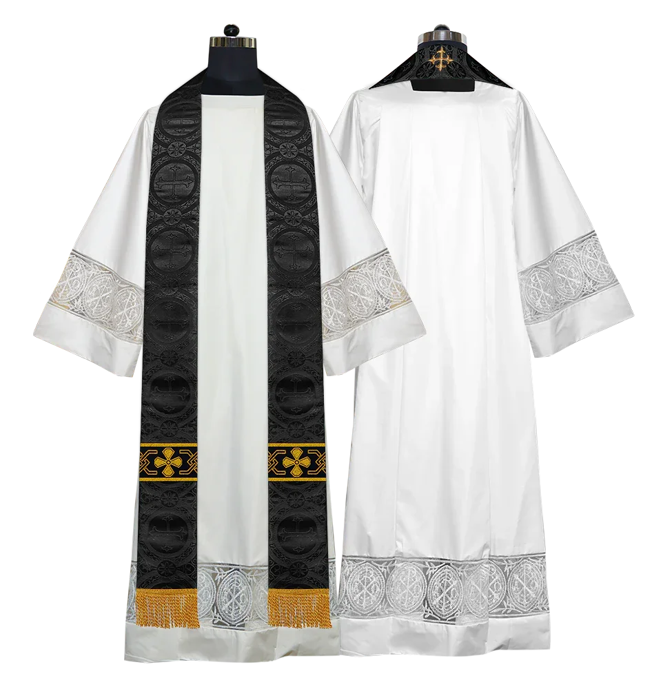 Gothic Cope with Adorned Detailed Braids