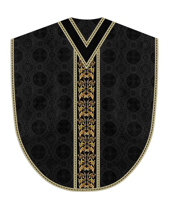 Liturgical Borromean Chasuble With Detailed Embroidery and Trims