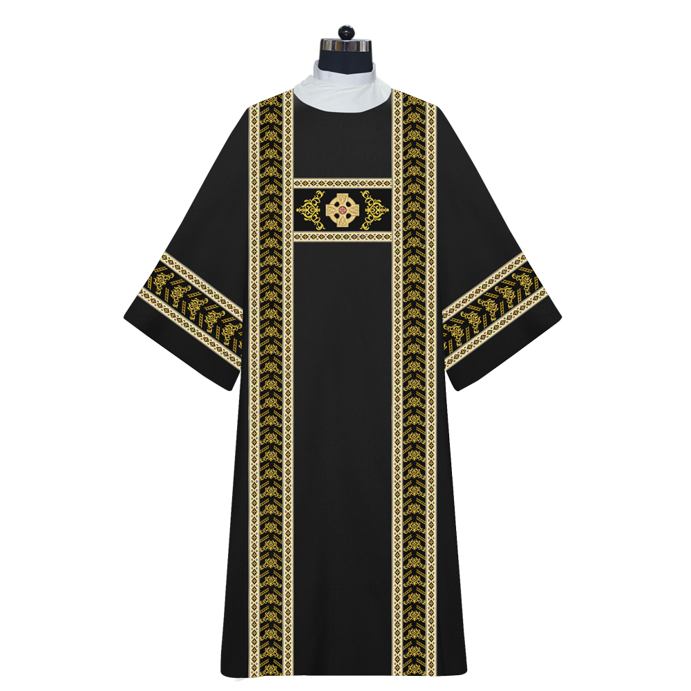 Liturgical Dalmatics With Ornate Braids and CEEC Logo