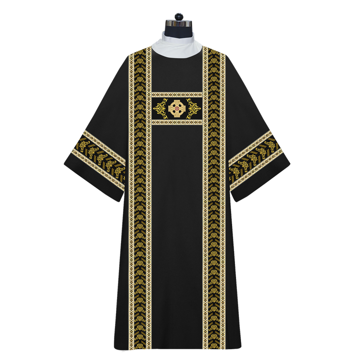 Liturgical Dalmatics With Ornate Braids and CEEC Logo