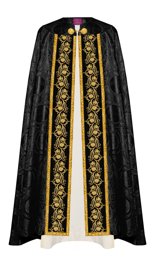 Gothic Cope Vestment with Ornate Embroidery