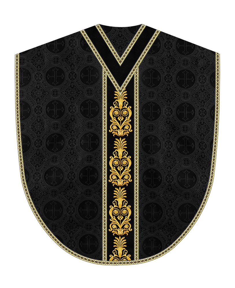 Borromean Chasuble Vestment With Detailed Braids and Trims