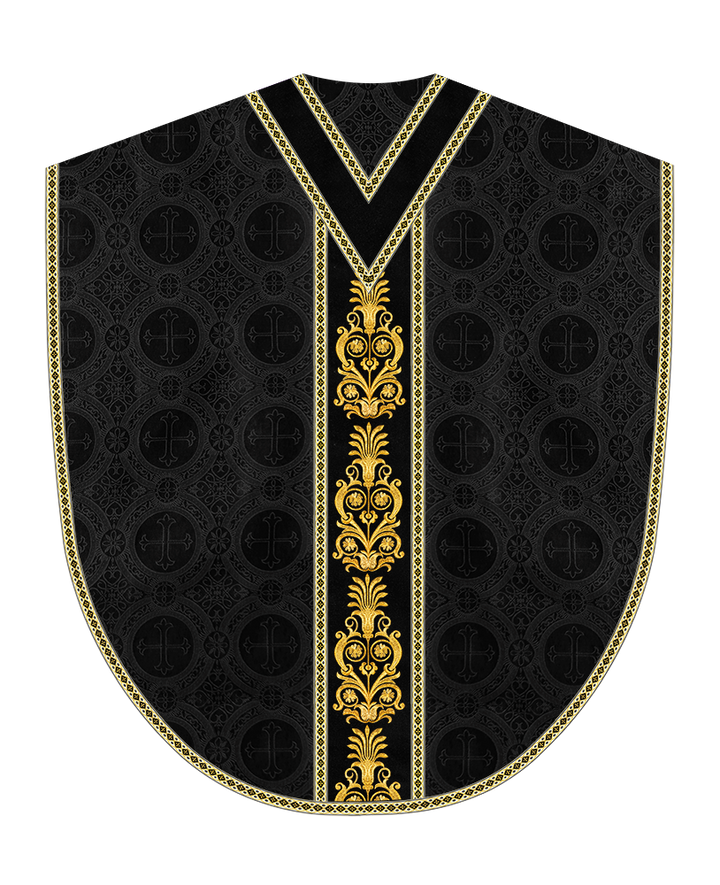 Borromean Chasuble Vestment With Detailed Braids and Trims