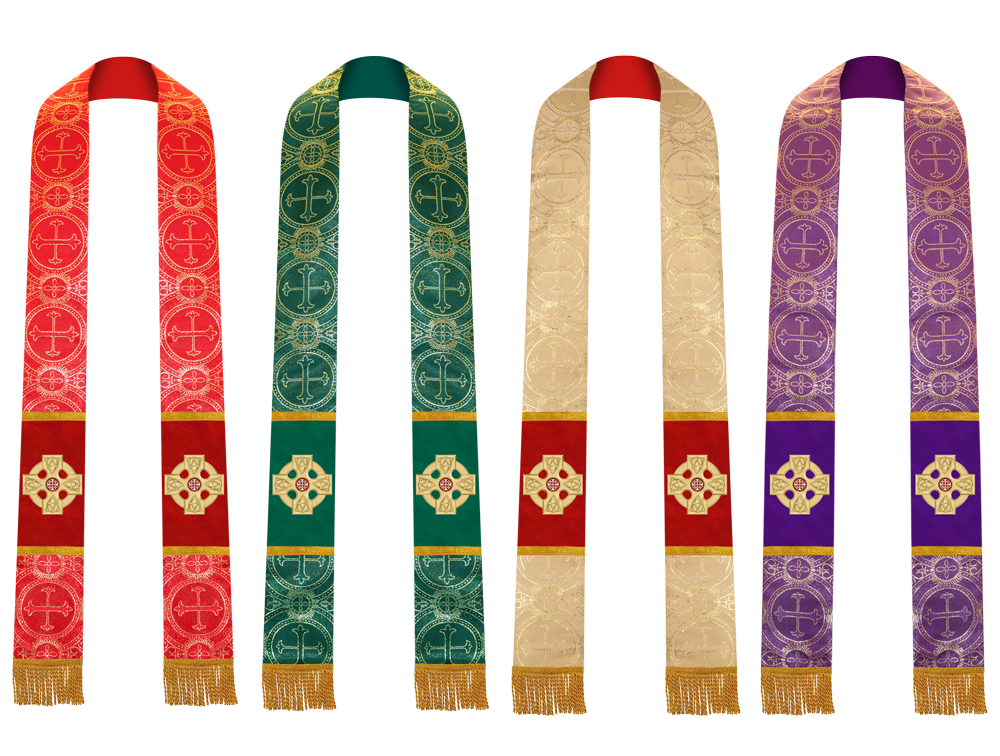 Set of Four Clergy Stole with CEEC Logo