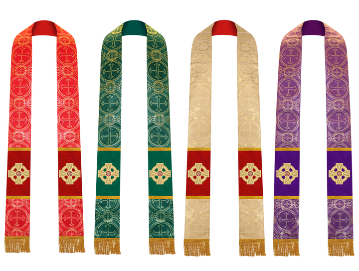 Set of Four Clergy Stole with CEEC Logo