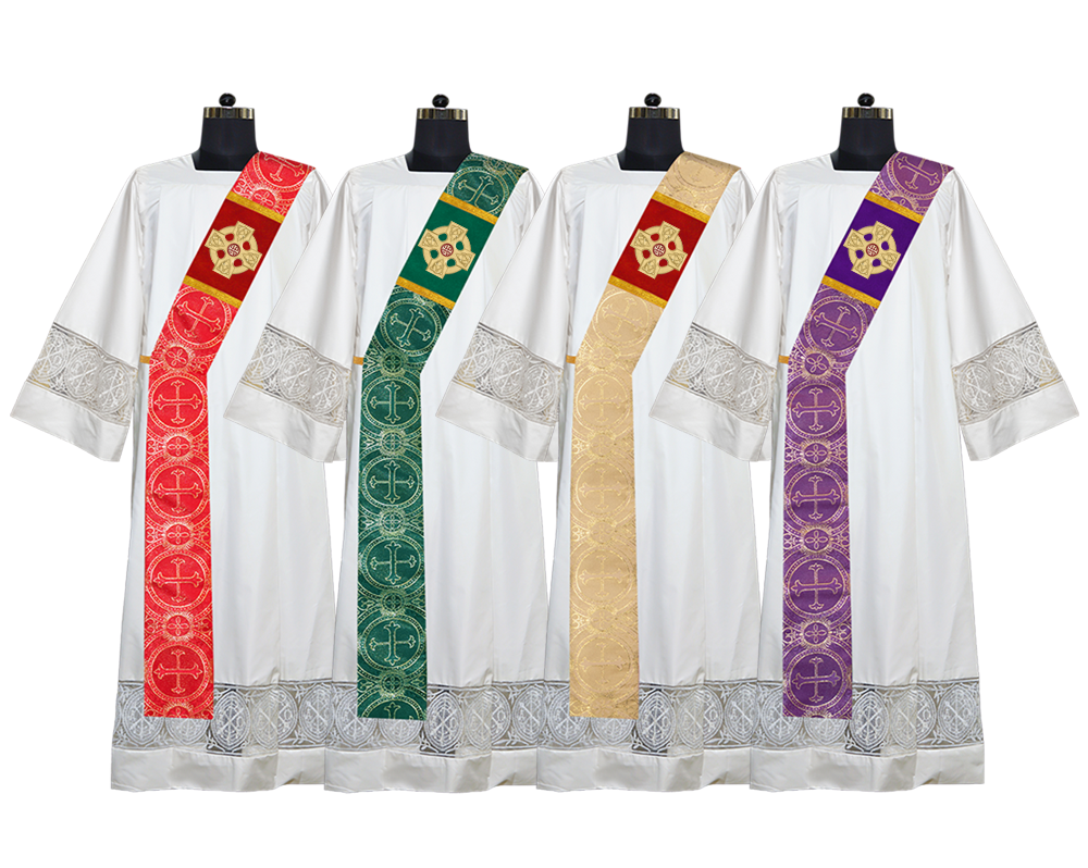 Set of 4 Deacon Stoles Adorned with CEEC Logo