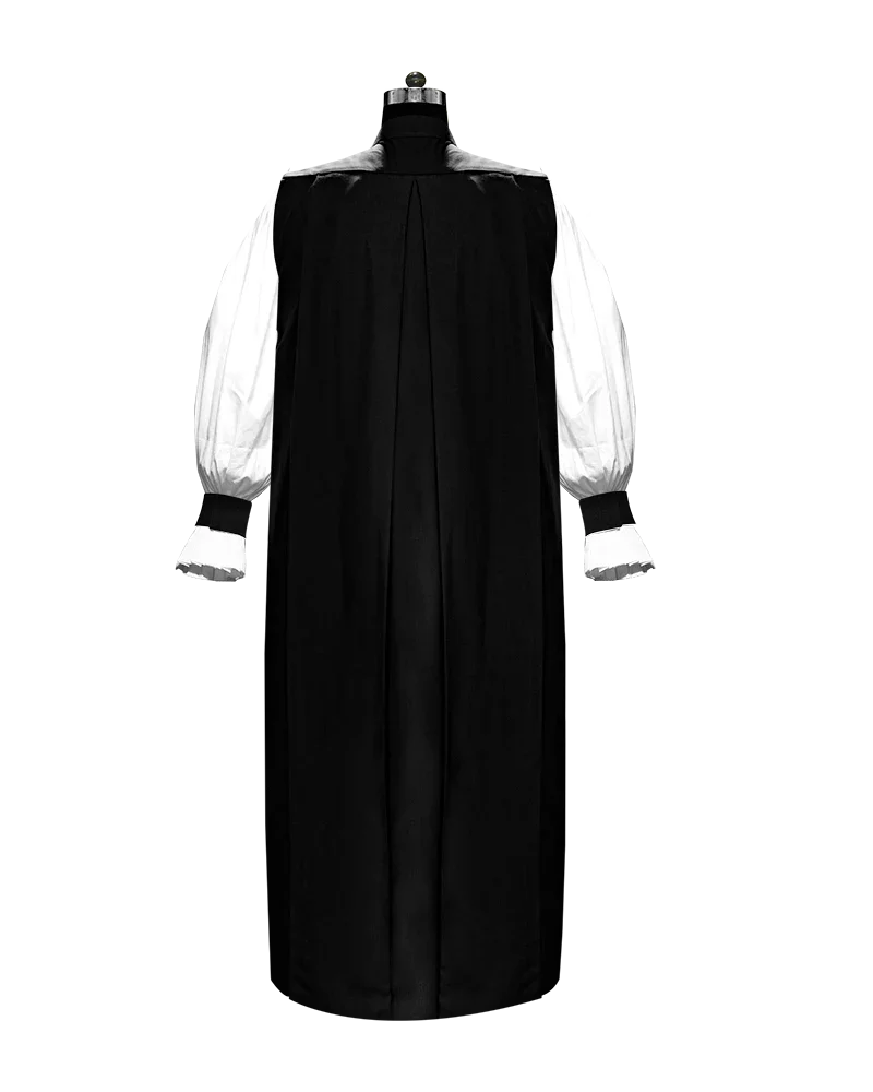 Clearance Sale - Black Chimere with Button Closure