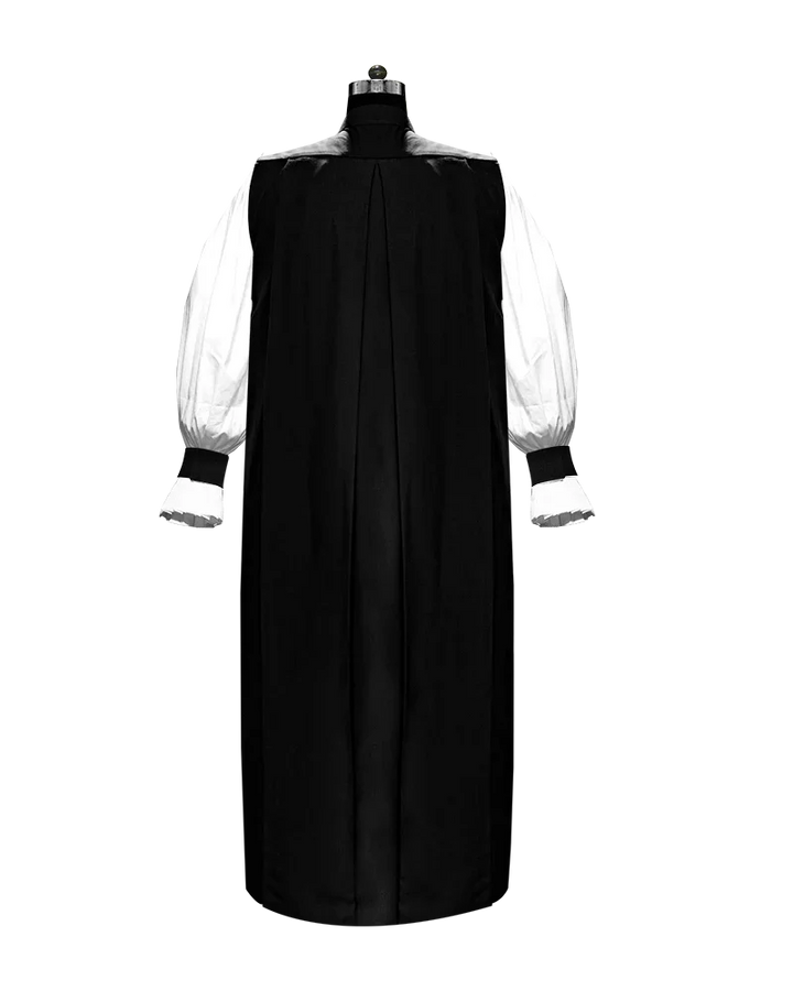 Clearance Sale - Black Chimere with Button Closure