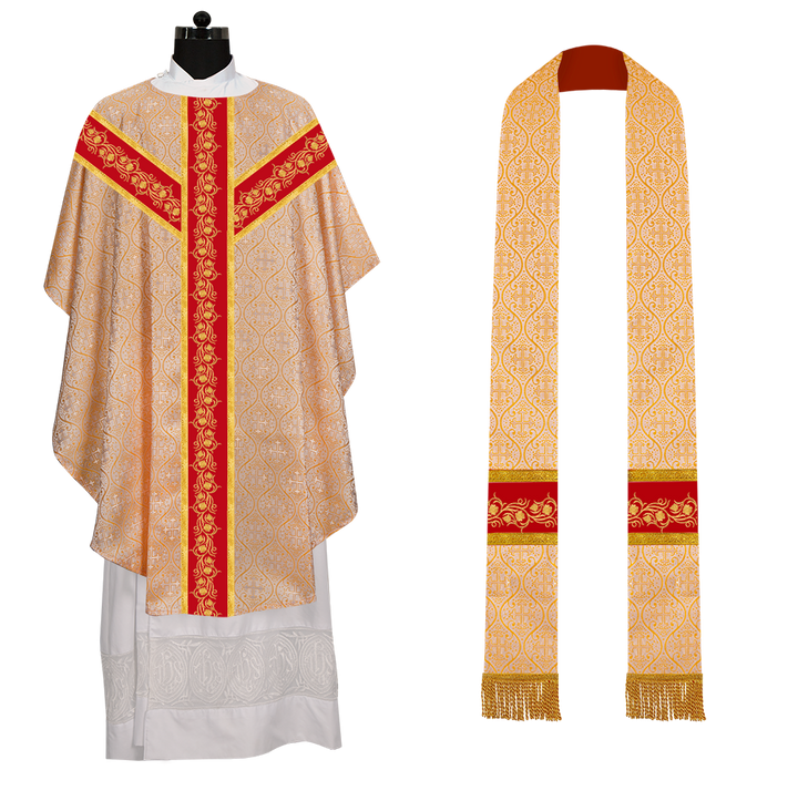 Gothic Chasuble with Grapes Design