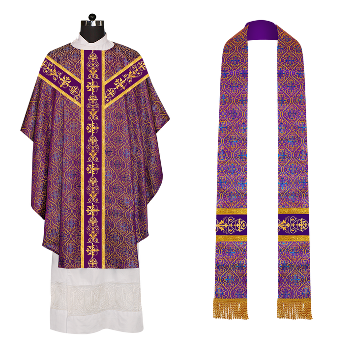 Ornate Embroidery Gothic Chasuble Vestments