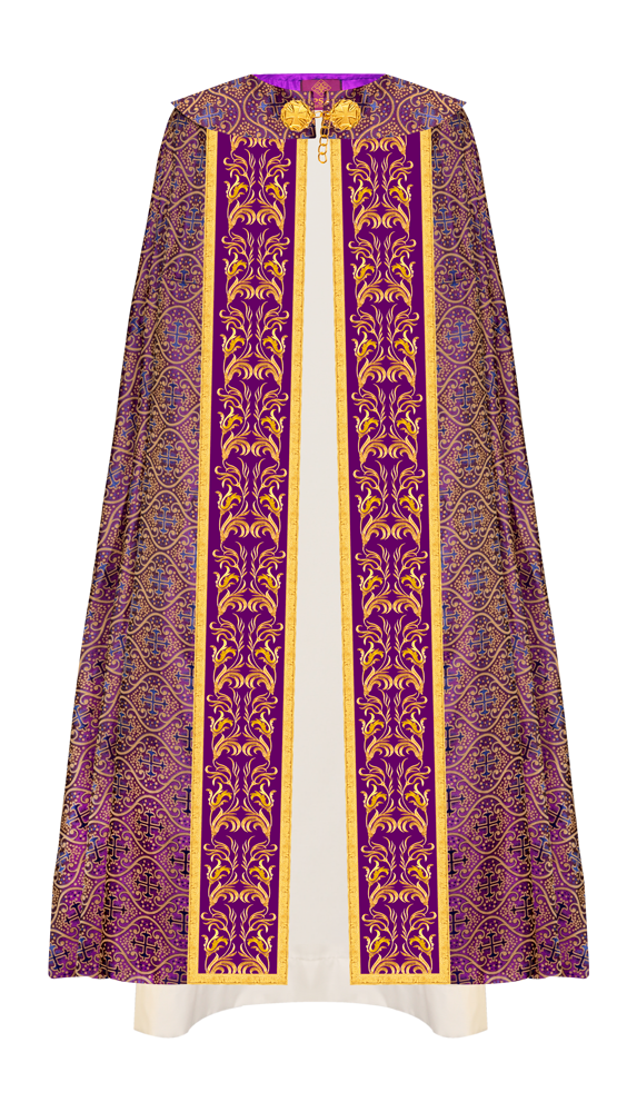 Gothic Cope Executed with Embroidered Orphrey