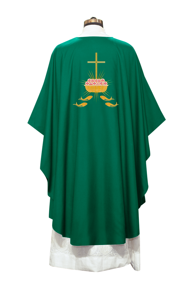 Gothic Chasuble with Bread and Fish Motif