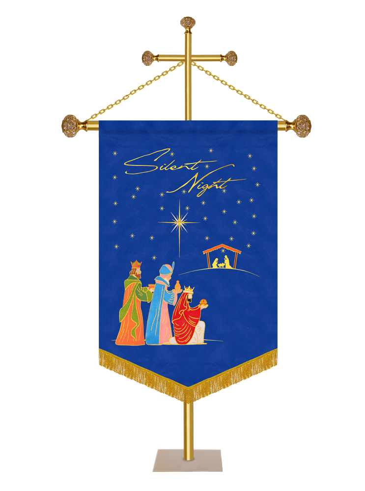 Advent Church Banner - Silent Night