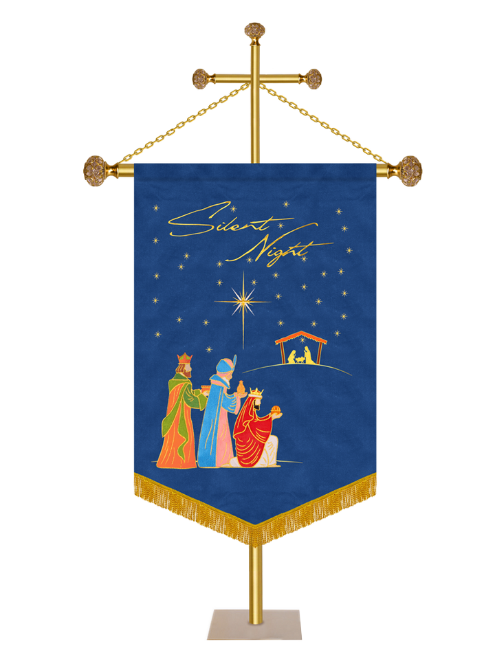 Advent Church Banner - Silent Night