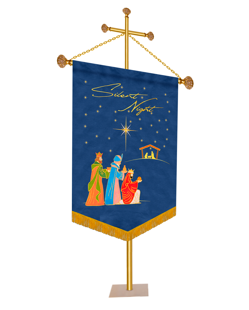 Advent Church Banner - Silent Night