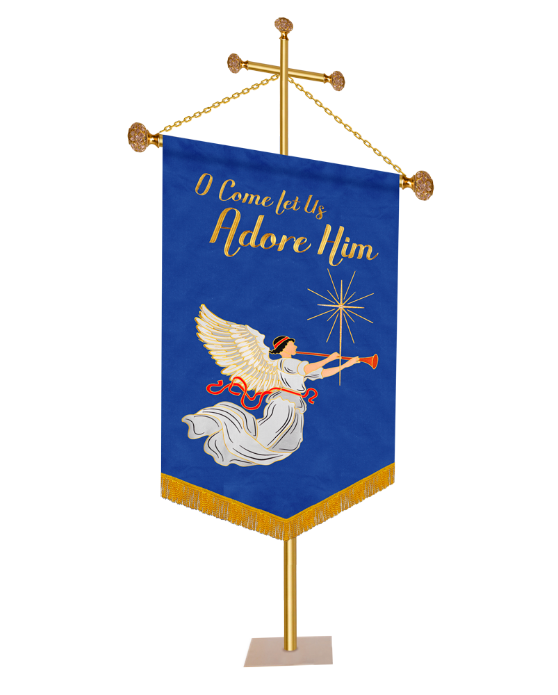 Estandarte de la Iglesia de Adviento - Oh, venid y adorémosle