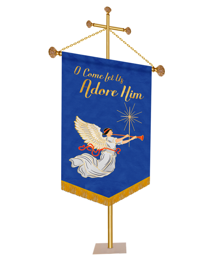 Estandarte de la Iglesia de Adviento - Oh, venid y adorémosle